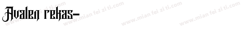 Avalen rekas字体转换